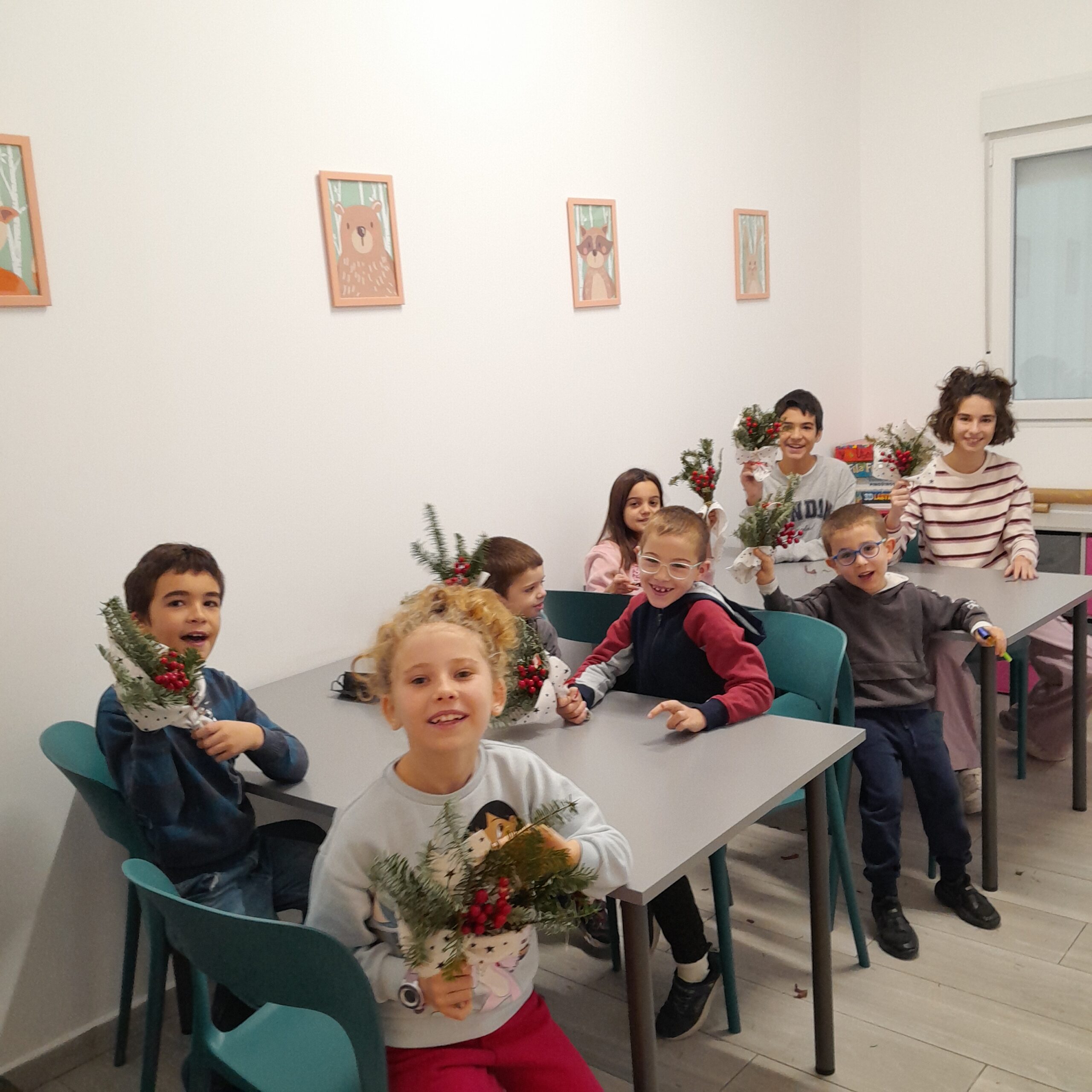 Infants durant el Casal de Nadal